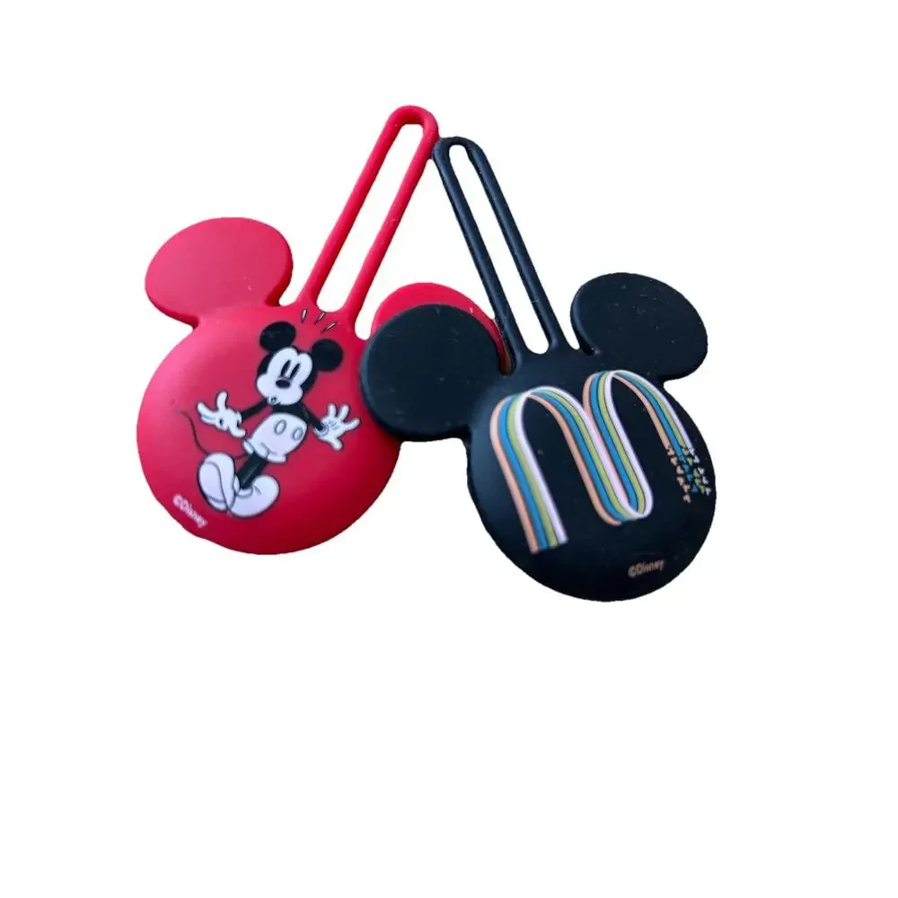2 Airtag case Mickey Mouse cartoon fashion teens/ kids silicone Disney Red Black